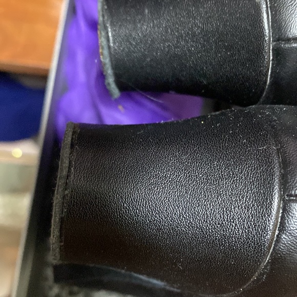 Dance Ballroom Practice Heel Womens Shoe Size 7 Black Tie used gently wedding - Picture 6 of 9